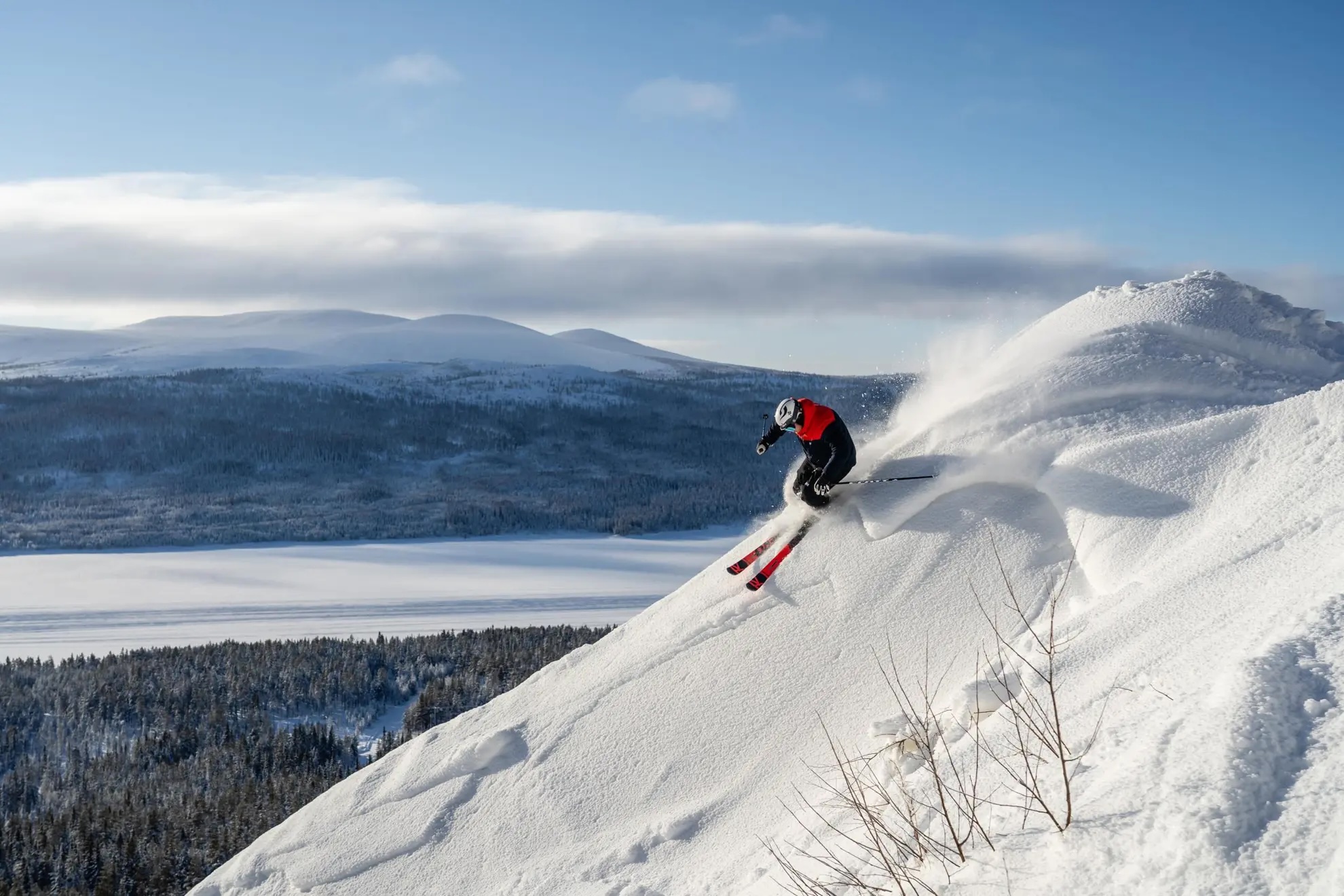 skiing