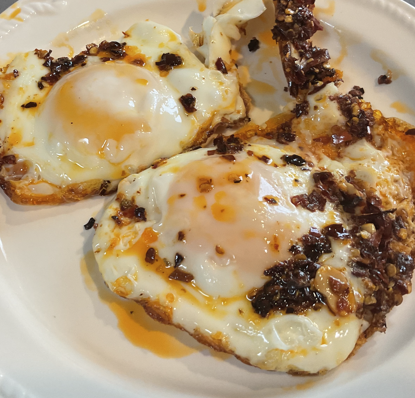 chili oil egg